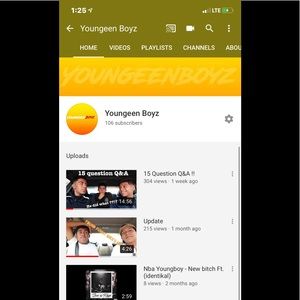 Y’all should go watch my YouTube channel !!!!